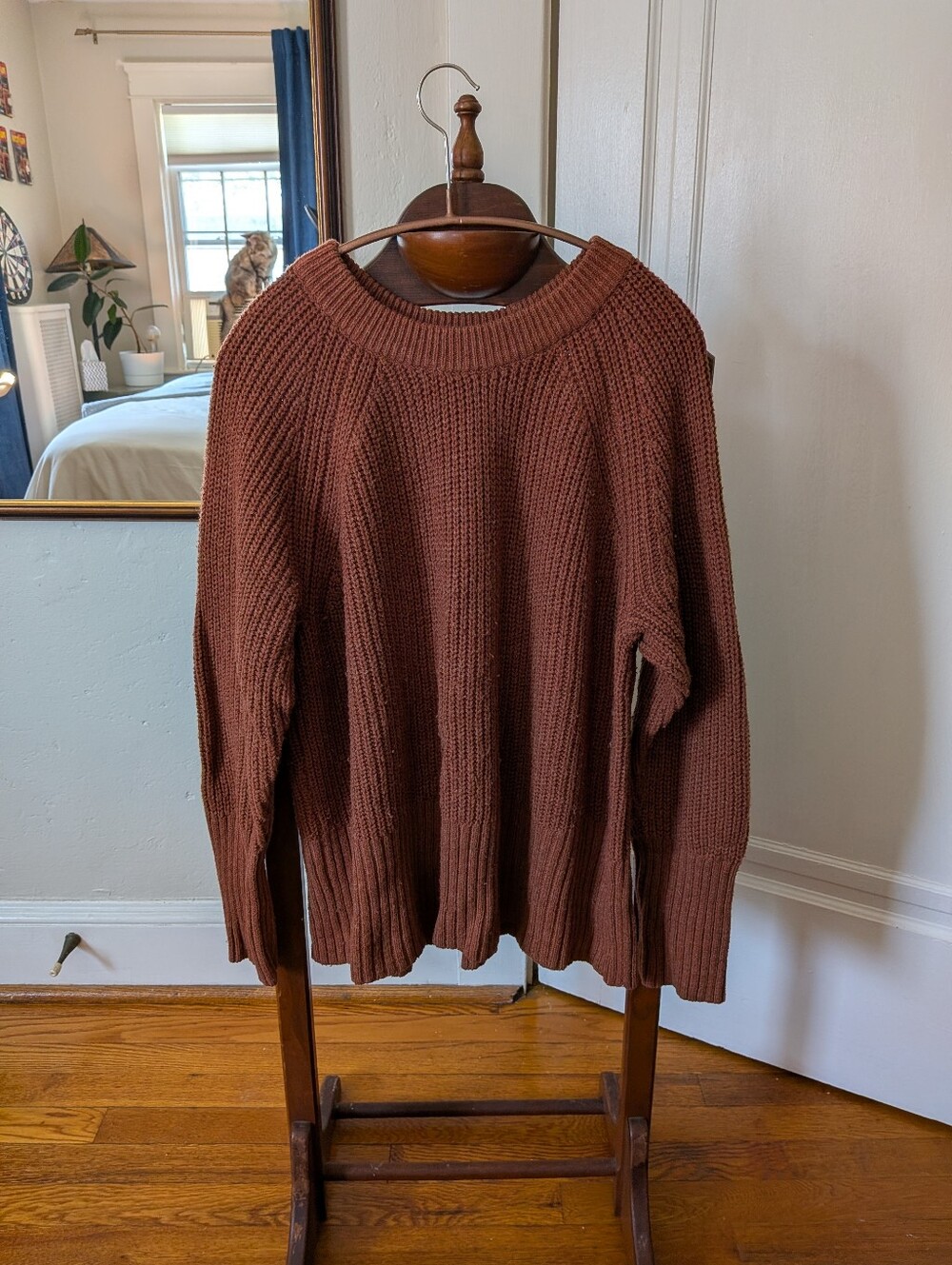 Unisex Universal Thread Crewneck Sweater in Deep Brown